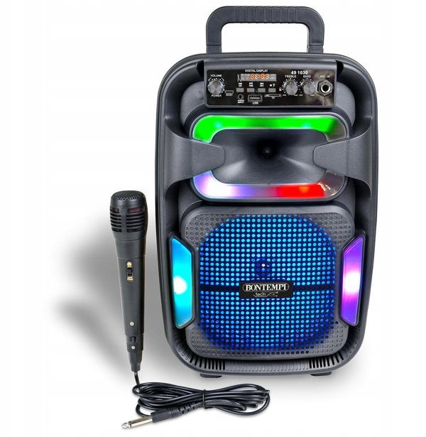 Bontempi BONTEMPI TECH ασύρματο ηχείο με μικρόφωνο & φώτα RGB, 491030