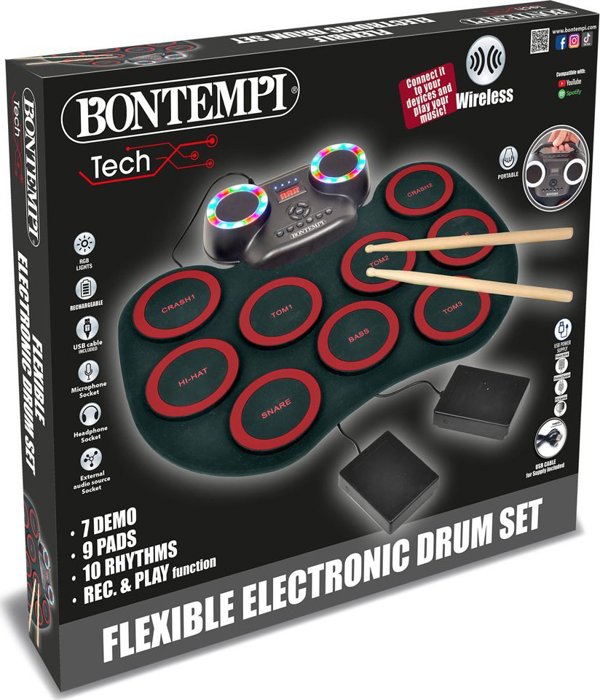 Bontempi BONTEMPI TECH flexible electronic drum set, 182000