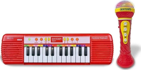 Bontempi BONTEMPI μίνι πληκτρολόγιο και μικρόφωνο καραόκε, 602120 14234103 47663319346