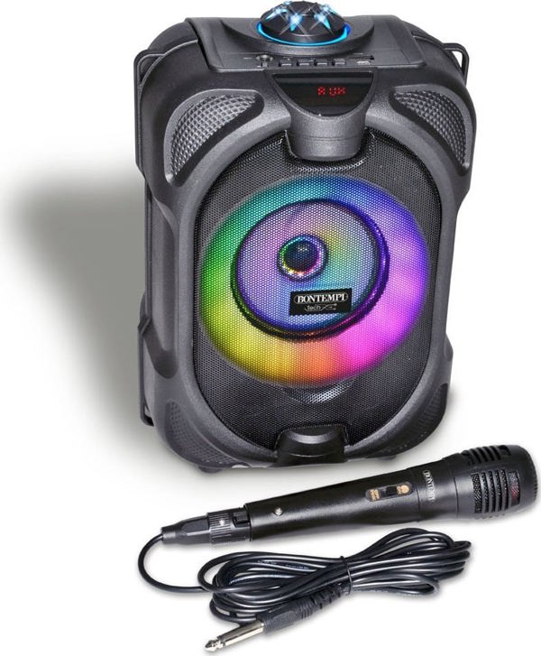 Bontempi BONTEMPI TECH ασύρματο ηχείο με μικρόφωνο & φώτα RGB, 491020
