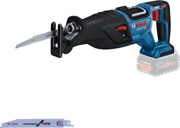 BOSCH BOSCH ασύρματο πριόνι σπαθί BITURBO GSA 18V-28 Professional solo (μπλε/μαύρο, χωρίς μπαταρία και φορτιστή, σε L-BOXX)