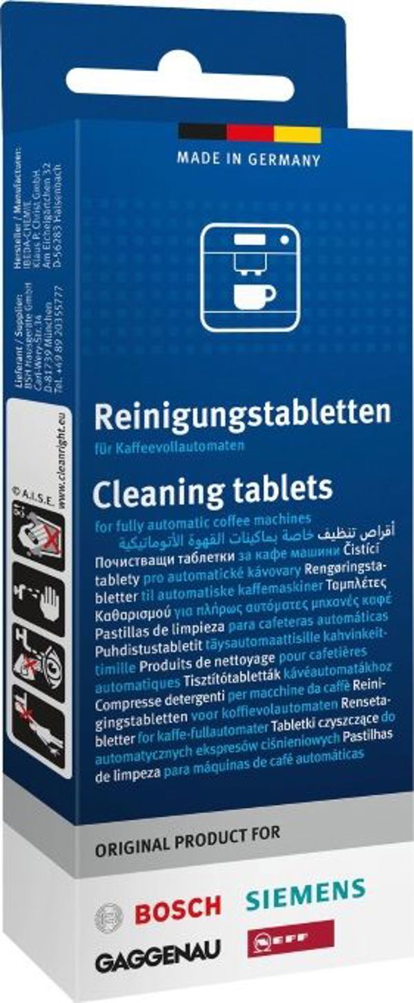 Bosch Tablets για τον καθαρισμό μηχανών espresso, 10 τεμάχια 8860215 4242005126538