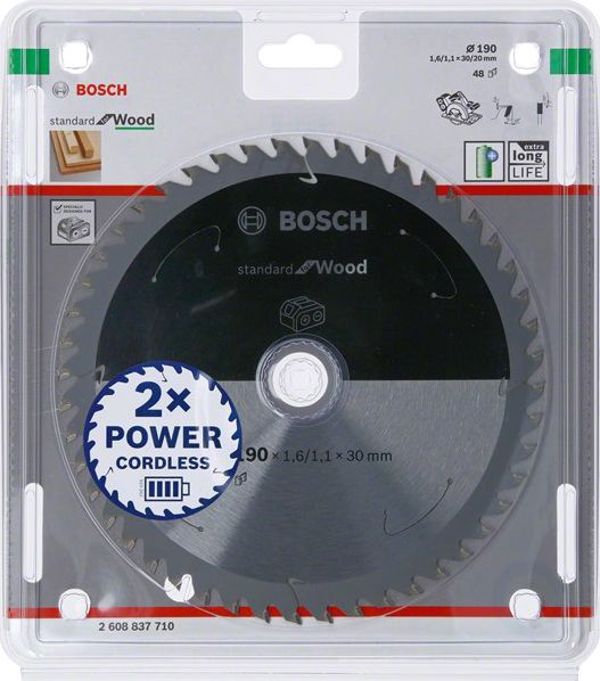 Ξύλινος δίσκος Bosch Standard Wood 190x30x48 (2608837710) 6419411 3165140958509