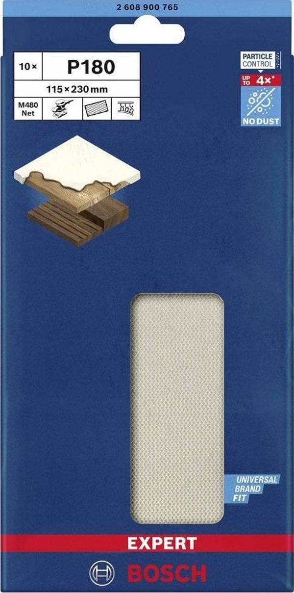 Bosch BOSCH Mesh structure sanding sheet M480 115x230 K18 10x - 2608900765 EXPERT RANGE