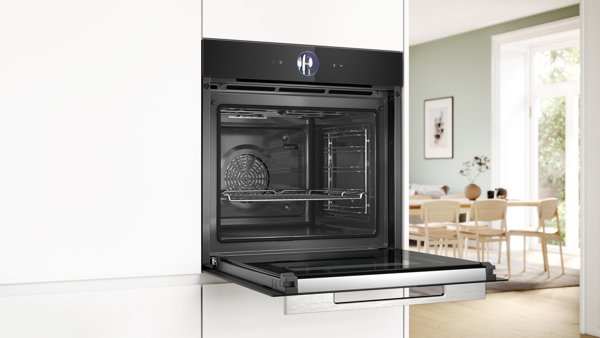 Bosch Series 8 71 L πυρολυτικός καθαρισμός μαύρο - Εντοιχιζόμενος ηλεκτρικός φούρνος HBG7763B1 (4242005326662)