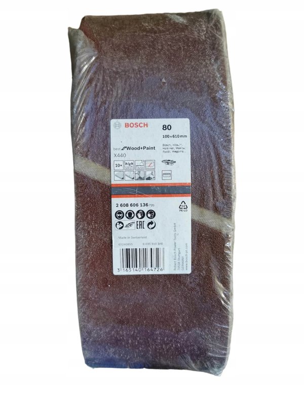 Bosch Bosch sanding belt BfWP, 100x610mm, K80 - 2608606136