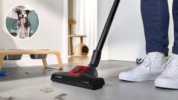 Bosch BGB41PET1 Σειρά 4, Ηλεκτρική σκούπα με σακούλα, ProAnimal, Κόκκινο