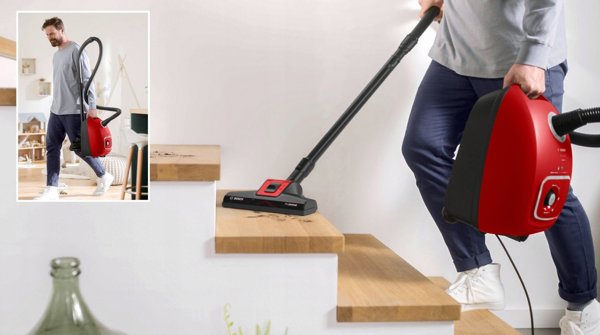 Bosch BGB41PET1 Σειρά 4, Ηλεκτρική σκούπα με σακούλα, ProAnimal, Κόκκινο