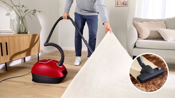 Bosch BGB41PET1 Σειρά 4, Ηλεκτρική σκούπα με σακούλα, ProAnimal, Κόκκινο