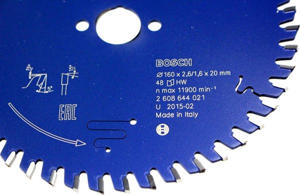 Bosch Bosch circular saw blade Expert for Wood,  160mm, 48Z (bore 20mm)