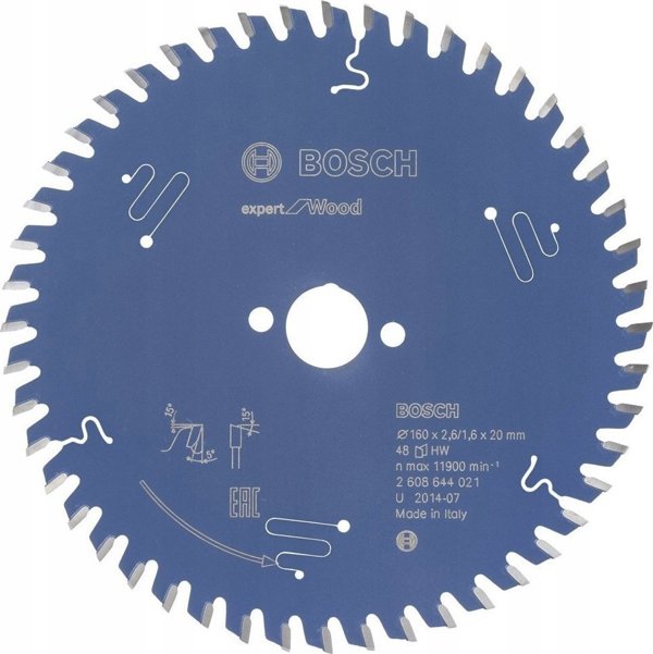 Bosch Bosch circular saw blade Expert for Wood,  160mm, 48Z (bore 20mm)