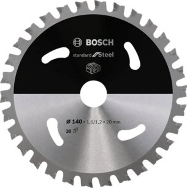 Πριονόλαμα κυκλικού πριονιού Bosch Bosch Standard για χάλυβα, 140mm, 30Z (οπή 20mm, για ασύρματα χειροκίνητα κυκλικά πριόνια)