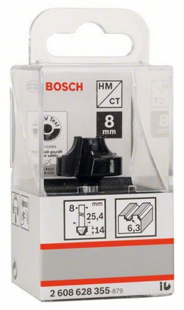 Φρέζα σχήματος Bosch E R6,325,4 HM (2608628355)