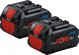 Bosch Professional 18V System Combo Kit: GSR 18V-110 C + GDX 18V-210 C + GWS 18V-10 + GBH 18V-24 C (incl. 2x ProCORE 5 batteries.