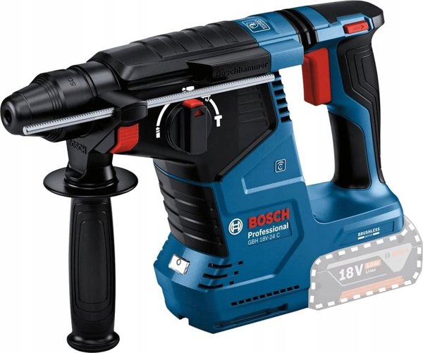 Bosch Professional 18V System Combo Kit: GSR 18V-110 C + GDX 18V-210 C + GWS 18V-10 + GBH 18V-24 C (incl. 2x ProCORE 5 batteries.