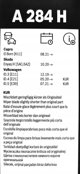 Bosch Πίσω υαλοκαθαριστήρας A284H