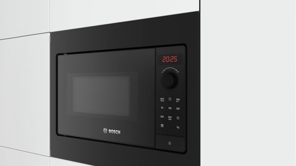 Bosch BFL523MB4 Microwave Oven, Built-in, 800W, 20L, White | Bosch