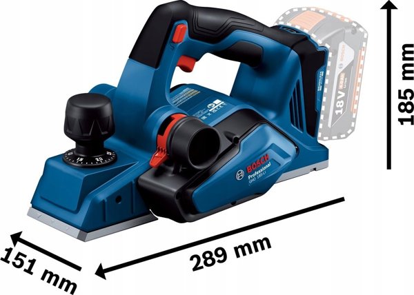 Bosch BOSCH.PLANER GHO 185-LI SOLO