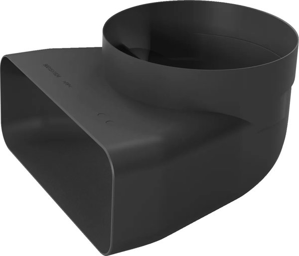 Bosch Bosch 90° adapter piece HEZ9VDSI1, ? 150mm, tube (black, round>flat, male)