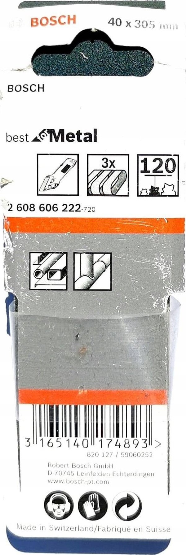 Bosch Bosch Schleifband Körnung 120 (L x B) 305 mm x 40 mm 2608606222 3 St. (2608606222)