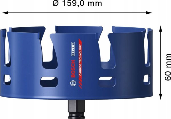 bosch powertools Bosch Expert hole saw 'Construction Material', 159mm