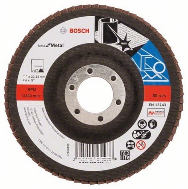 Bosch Λειαντική ταινία X571 P120 115mm κυρτή (2608607319)