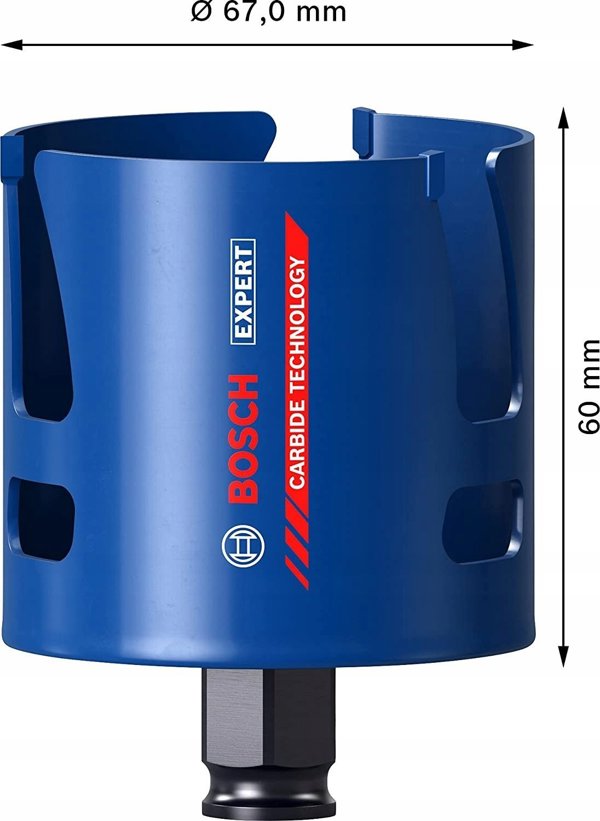 Πριονωτή κορώνα Bosch Bosch Expert 'Κατασκευαστικό Υλικό', 67mm (2.3/4)