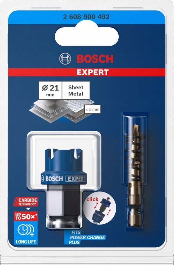 BOSCH TCT EXPERT SHEETMET HOLE SAW 20mm