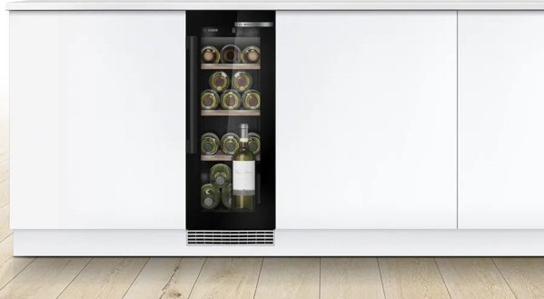 Bosch Serija 6, Wine cooler with glass door, 82 x 30 cm KUW20VHF0
