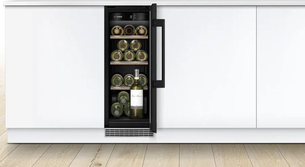 Bosch Serija 6, Wine cooler with glass door, 82 x 30 cm KUW20VHF0
