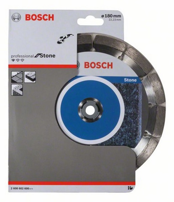 Bosch Διαμαντένιος δίσκος κοπής STANDARD FOR STONE 180x22,2mm 2 608 602 600