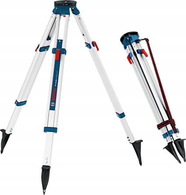 BOSCH Bosch BT 170 HD Professional, τρίποδα και αξεσουάρ τριπόδων (αλουμίνιο, για σημεία, γραμμές και περιστρεφόμενα λέιζερ)