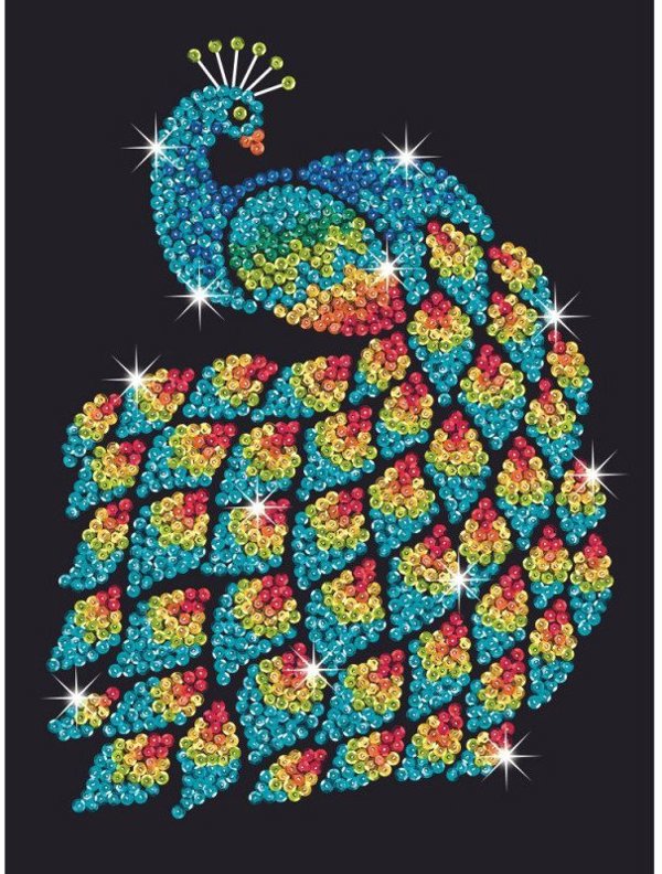 Σετ BoT KITFIX DIY Sequin Art Purple Peacock 14044262 5905935810272
