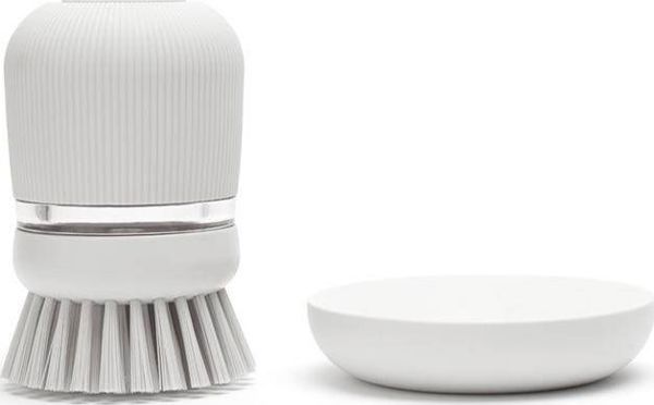 Βούρτσα Brabantia με δοσομετρητή υγρού SinkSide, ανοιχτό γκρι (302640)
