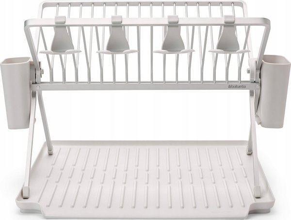 Brabantia Brabantia Πτυσσόμενη σχάρα στεγνώματος πιάτων Μεγάλο σκούρο ανοιχτό γκρι 13332727 8710755139444