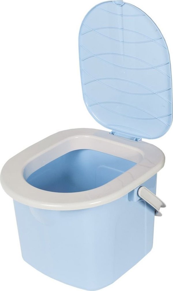 Branq Τουριστικός Κάδος Τουαλέτας 15,5l, Μπλε, Με Αφαιρούμενο Κάλυμμα & Κάθισμα