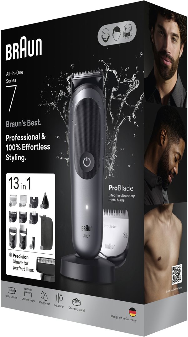 BRAUN 80789908 κουρευτική μηχανή Σκούρο Γκρι 21 Λιθίου-ιόντων (Li-Ion)