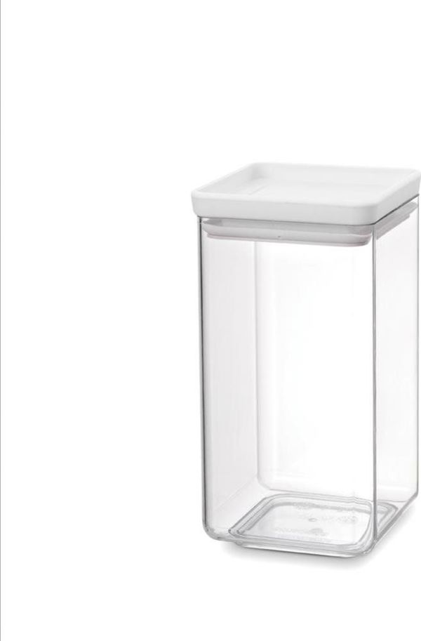 Τετράγωνο δοχείο Brabantia 1,6l Tasty+ ανοιχτό γκρι 122484