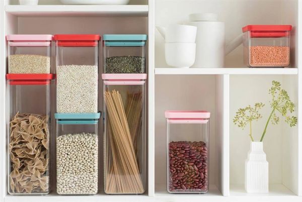 Τετράγωνο δοχείο Brabantia 1,6l Tasty+ ανοιχτό γκρι 122484