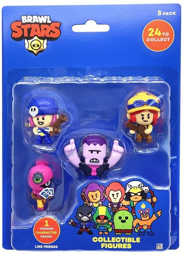 BRAWL STARS Figures 5-pack Series 1, 5 cm