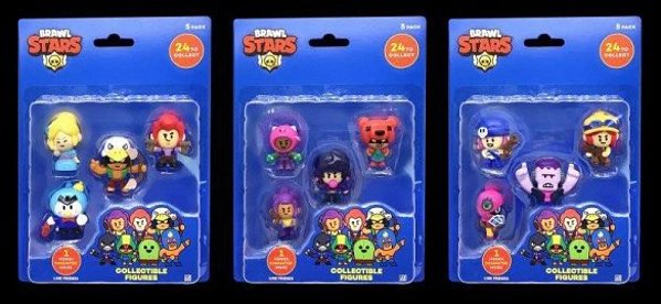 BRAWL STARS Figures 5-pack Series 1, 5 cm