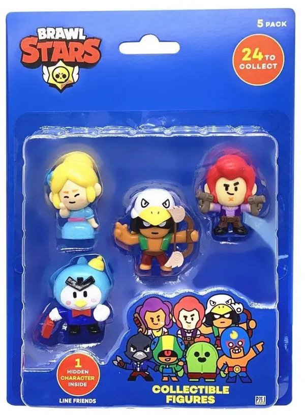 BRAWL STARS Figures 5-pack Series 1, 5 cm