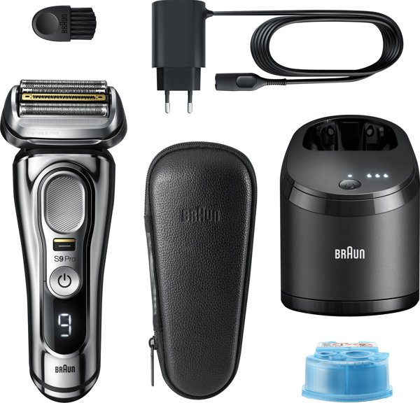 BRAUN Series 9 Pro 81747620 ξυριστική μηχανή Ξυριστική μηχανή με φύλλο Κοπτικό Χρώμιο