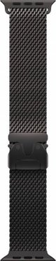Μεσαίας μεγέθους μαύρο τιτάνιο Μιλανέζικο λουράκι για κάσα 49 mm