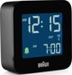 Braun BC08 Ψηφιακό Ξυπνητήρι LCD, Τετράγωνο, Μαύρο, 57.5x57.5x20mm