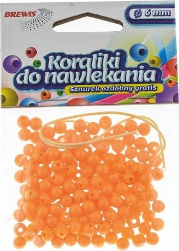 Brewis Χάντρες για Κέντημα 6mm K6-4, Πορτοκαλί