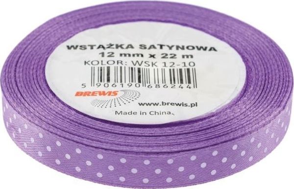 Σατέν Κορδέλα Brewis Με Πουά 12mm x 22m, Χρώμα 10