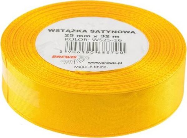 Brewis Σατέν Κορδέλα 25mm/32mm, Χρώμα Ηλιοτρόπιο (Νο 16)