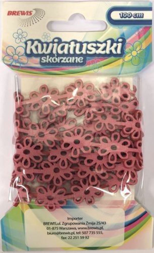 Brewis Αλυσίδα Λουλούδια, Διακοσμητική Αλυσίδα με Λουλούδια, Ροζ, 1m KSL2