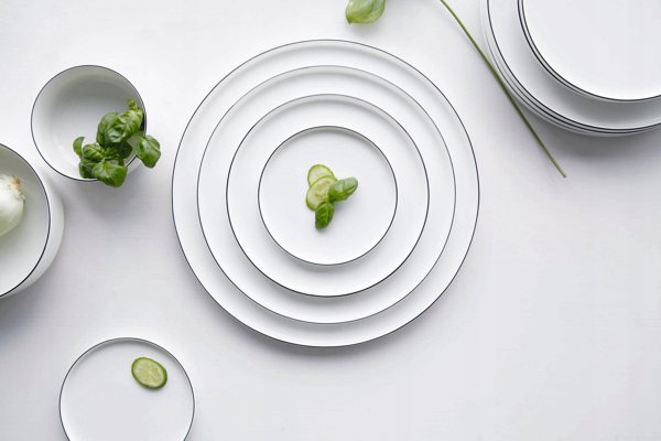 Πιάτο ψωμιού Asa Selection Oco Ligne Noire, 14.5 cm